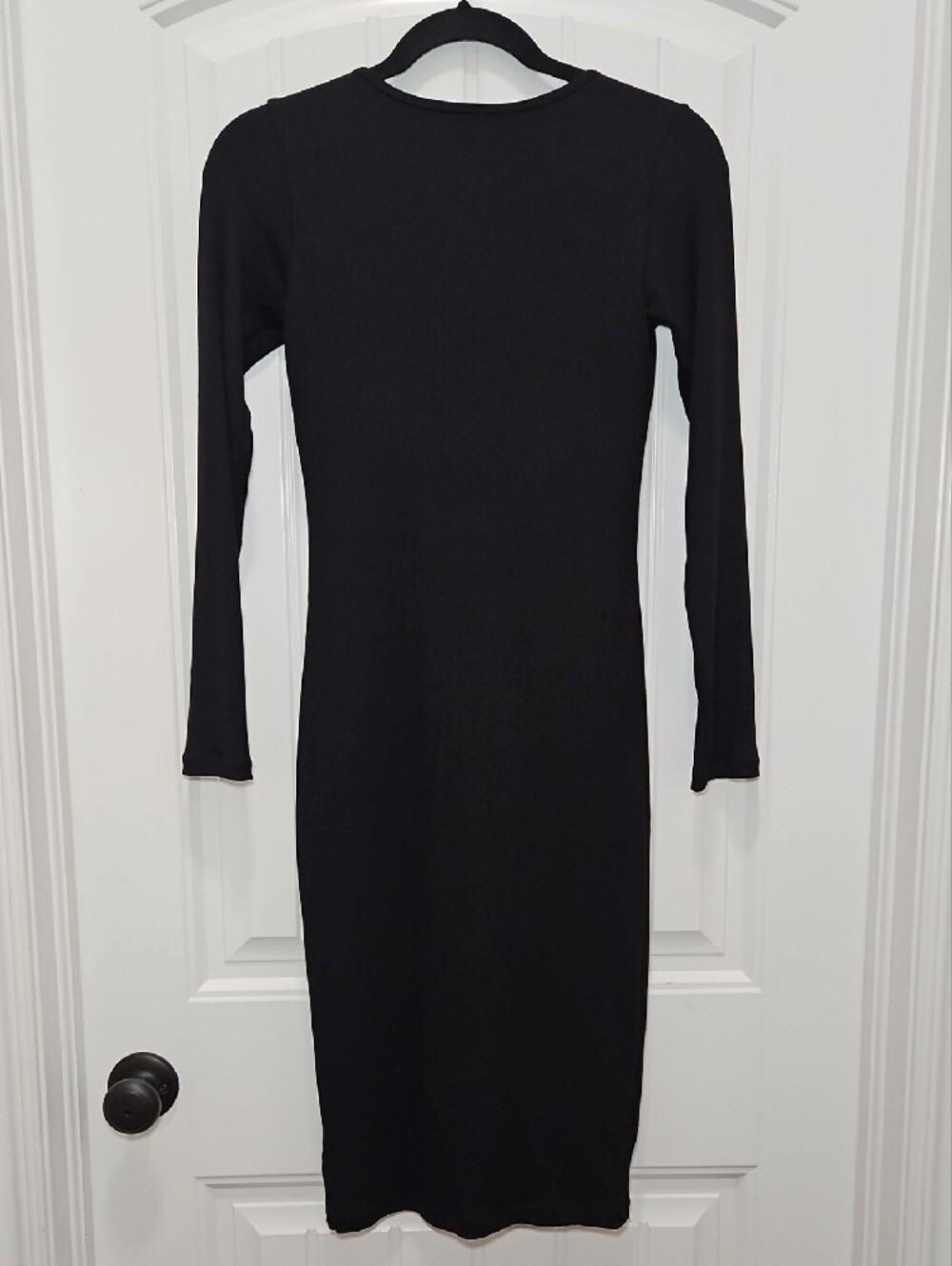 Popilush Shapewear Long Sleeve Square Neck Modal Slimming Midi Dress New Medium - Picture 7 of 13